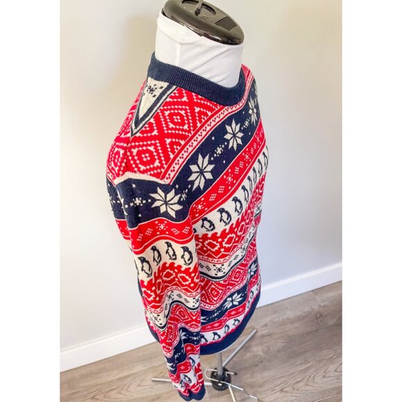 Men's H&M LOGG Penguin Holiday Sweater - Picture 8 of 12